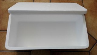 Boîte polystyrène 15 mm + carton